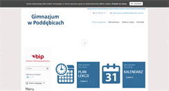 Desktop Screenshot of gimnazjum.poddebice.pl