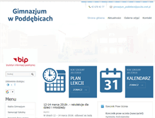 Tablet Screenshot of gimnazjum.poddebice.pl